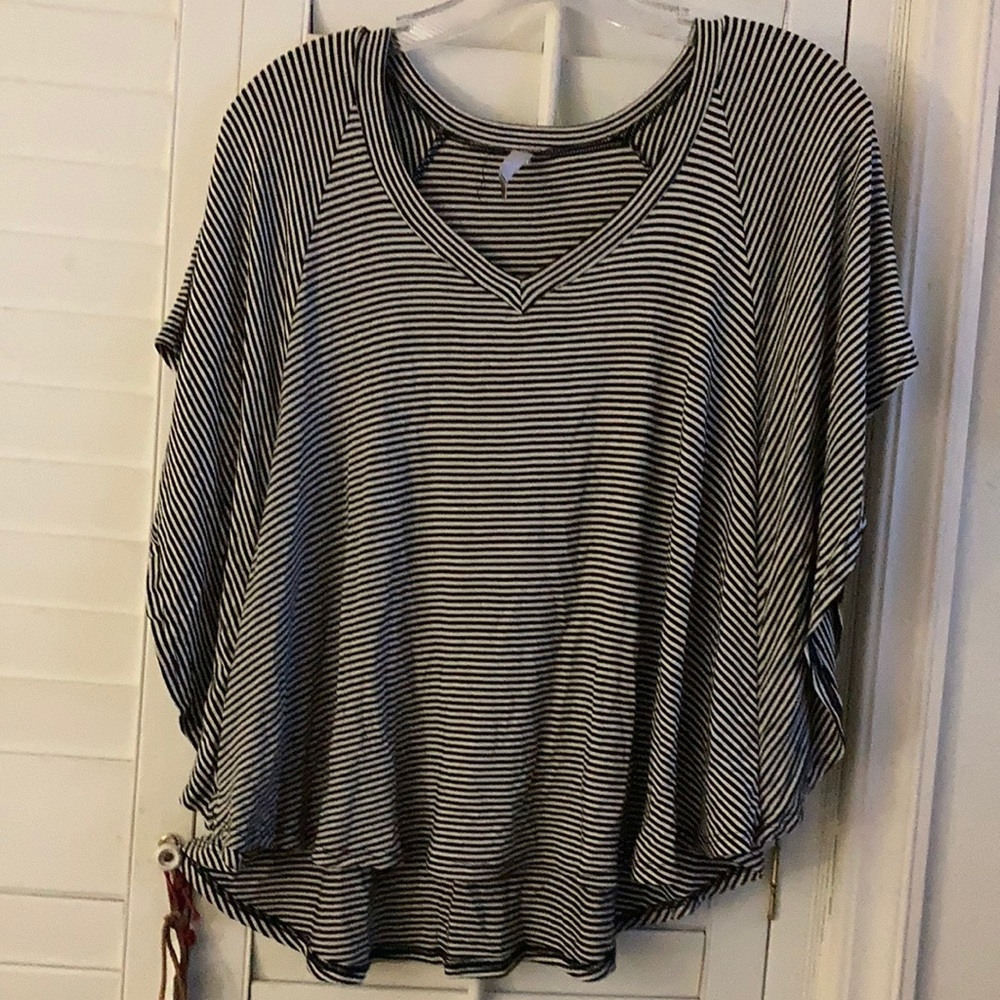 cielo bat wing striped shirt